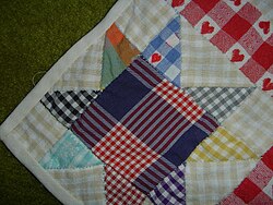 Patchwork check tablecloth corner.jpg